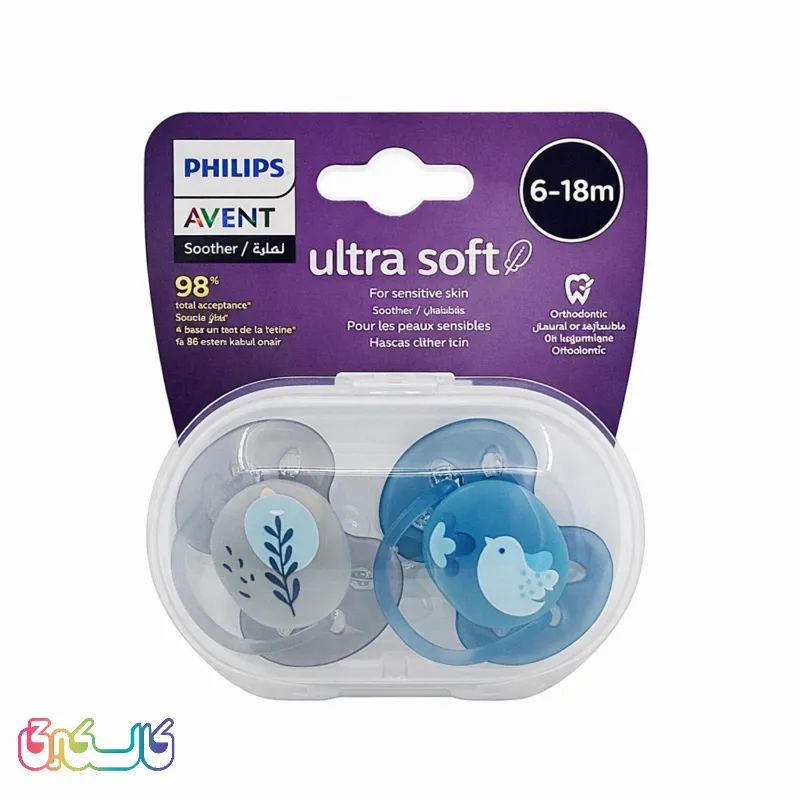 پستانک نوزاد اولترا سافت Ultra Soft اونت طرح پرنده 091/15