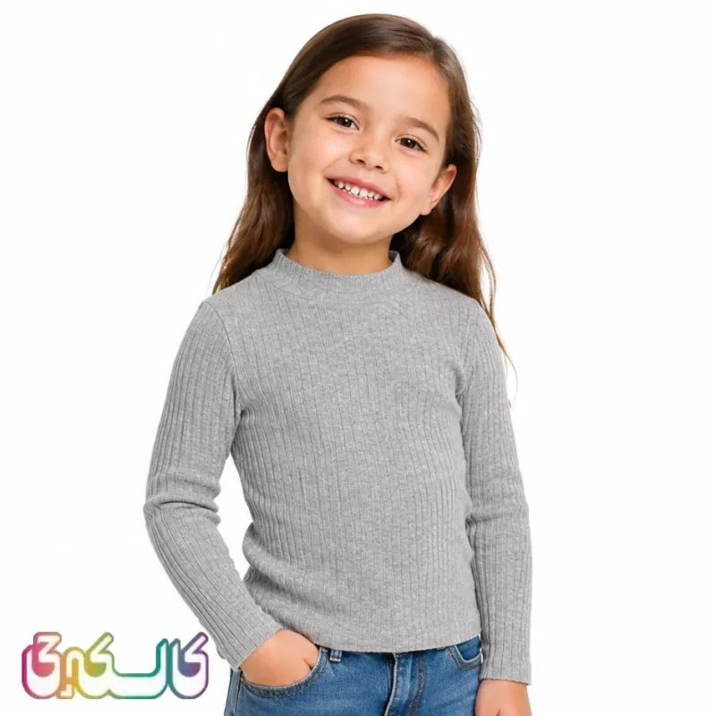 زیر سارافونی کودک پنبه‌ای رنگ طوسی